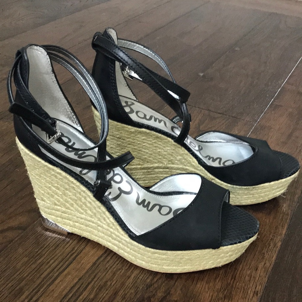 NORDSTROM -Sam Edelman Blk Leather Heel 10M